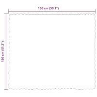 Neppels Konijnenbont Deken 4 pcs Zwart 130 x 150 cm Polyester - thumbnail