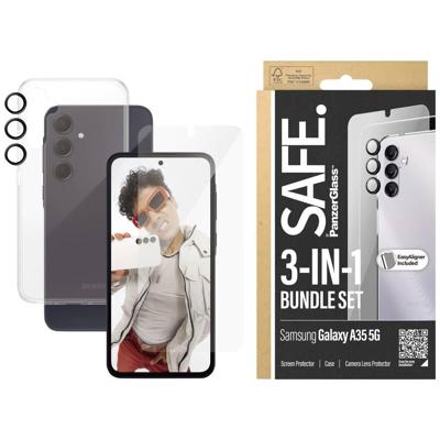 SAFE. by PanzerGlass® Samsung Galaxy A35 5G Ultra 3-in-1 Pack - Ultimate Protection Keeps Your Phone Safe from Drops, Shocks, Scratches
