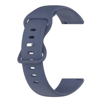 By Qubix - Solid color sportband - Blauw - Compatible met Garmin Vivoactive 6 / Vivoactive 5 / Vivoactive 3 - Compatible Garmin bandje - Bandbreedte: 20mm