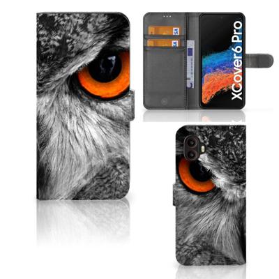 Samsung Galaxy Xcover 6 Pro | Telefoonhoesje | Met pasjeshouder | Uil