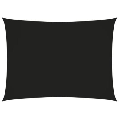 VidaXL Zonnescherm rechthoekig 2,5x4 m oxford stof zwart