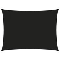 VidaXL Zonnescherm rechthoekig 2,5x4 m oxford stof zwart - thumbnail