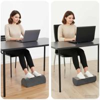 Voetensteun Kussen Effen Grijs - thumbnail