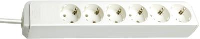 Brennenstuhl eco-line stekkerdoos 6x stekkerdoos (wit, 1159420015, voor 6 stekkers)