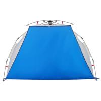 Strandtent 2-persoons waterdicht snelontgrendeling azuurblauw - thumbnail
