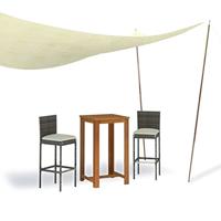 VidaXL Tentstokken 2 st telescopisch 170-255 cm gegalvaniseerd staal - thumbnail