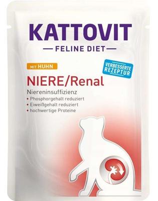 KATTOVIT Feline Diet Niere/Renal Chicken - nat kattenvoer - 85g