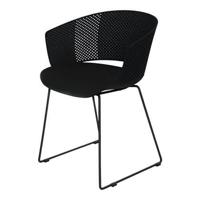 Lesli Living Dining Tuinstoel Orly Zwart - thumbnail