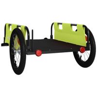 Fietstrailer oxford stof en ijzer groen - thumbnail