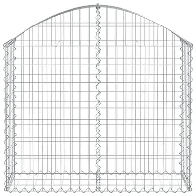 Schanskorf gewelfd 100x30x80/100 cm gegalvaniseerd ijzer Schanskorf gewelfd 100x30x80/100 cm gegalvaniseerd ijzer