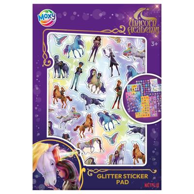 Moxy Unicorn glitter sticker boek A5 Moxy Unicorn glitter sticker boek A5