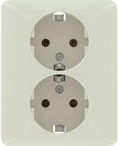 Peha Inbouw stopcontact RA PEHA dubbel creme - 4602016