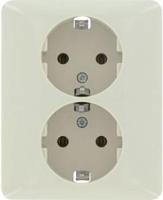Peha Inbouw stopcontact RA PEHA dubbel creme - 4602016 - thumbnail