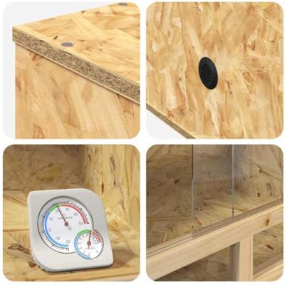 VidaXL Terrarium bruin 60 x 30 x 80 cm osb VidaXL Terrarium bruin 60 x 30 x 80 cm osb