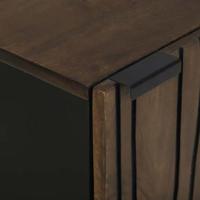 Badkamerkast Bruin en zwart 38 x 33.5 x 58 cm Massief mangohout - thumbnail