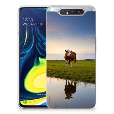Samsung Galaxy A80 | TPU Hoesje | Koe Samsung Galaxy A80 | TPU Hoesje | Koe