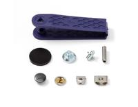 Broekhaken en -staven 13mm zilver-brons - 5x4st - thumbnail