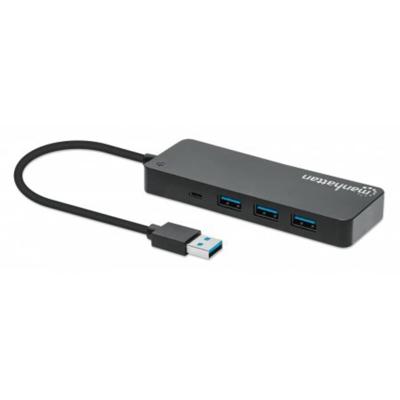 Manhattan 7-Port USB Hub A-stekker A-bus 5Gbit/s zwart