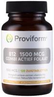 Proviform Vitamine B12 1500mcg combi actief folaat 120 Zuigtabletten - thumbnail