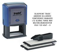 Trodat vervangkussen zwart, voor stempel 4927/4957, blister met 2 stuks - thumbnail