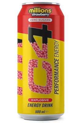 C4 Carbonated 12x 500ml Millions Strawberry