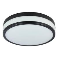 EGLO LED Palermo Plafondlamp - LED - Ø 30 cm - Zwart|Wit - Badkamer - thumbnail