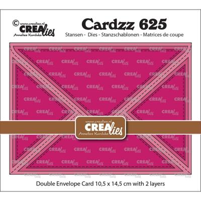 Crealies • cardzz dubbele envelopkaart rechthoekig