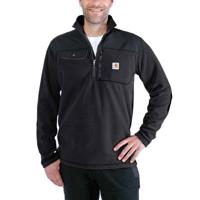 Carhartt Fallon Half-Zip Sweatshirt Zwart Vest Heren  - thumbnail