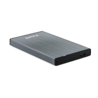 Externe Doos TooQ TQE-2527G 2,5" SATA USB 3.0 Grijs Zwart/Gris 2,5" Externe Doos TooQ TQE-2527G 2,5" SATA USB 3.0 Grijs Zwart/Gris 2,5"