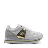 Benetton Bull Mix sneakers wit/goud - thumbnail