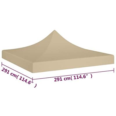 VidaXL Partytentdak 270 g/m² 3x3 m beige - thumbnail