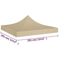 VidaXL Partytentdak 270 g/m² 3x3 m beige - thumbnail