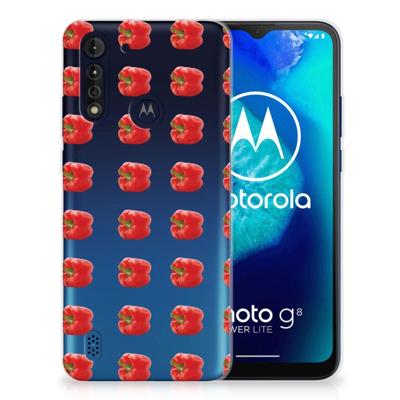 Motorola Moto G8 Power Lite | Siliconen Case | Paprika Red
