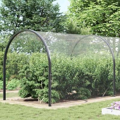 VidaXL Doorzichtig zeildoek met zeilringen 5x12 m pvc