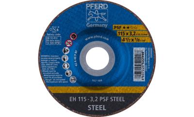 PFERD TOOLS EH 115-3,2 PSF STEEL 61740126 Doorslijpschijf gebogen 115 mm 25 stuk(s) Staal