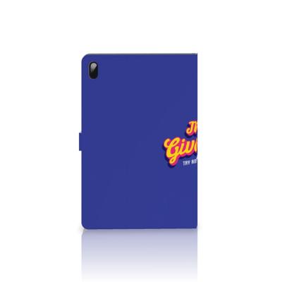 Samsung Galaxy Tab S7 FE | S7+ | S8+ Tablet Hoesje met naam Never Give Up