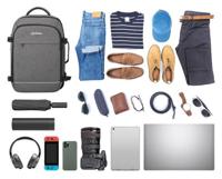 Manhattan Notebook-Rucksack mit Gerätefächern für Laptops bis zu 17,3,Tablets bis zu 11 Laptoprugzak Geschikt voor max. (laptop): 43,9 cm (17,3) Grijs - thumbnail