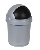 Curver Roll Bullet Bins Roll Bullet Bin 10L Rond Antraciet, Grijs Kunststof - thumbnail