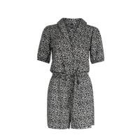 Eksept by Shoeby playsuit met all over print zwart/wit - thumbnail