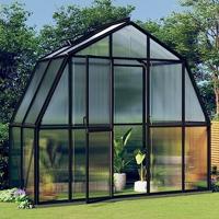 VidaXL Broeikas met basisframe 3,3 m² aluminium antracietkleurig - thumbnail