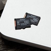Micro SD geheugenkaart met adapter Kingston Canvas Select Plus 256GB 256 GB - thumbnail