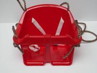 Baby schommelzitje in kunststof 32x32x26 cm pp-touw rood Hermic - Hermic - thumbnail