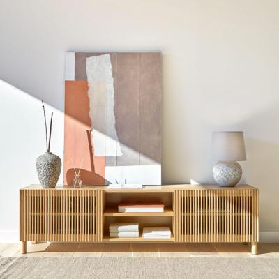 Kave Home TV-meubel 'Beyla' Eikenhout, 180cm, kleur Naturel