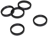 VWP balhoofdtussenring spacer alu 3mm 1.1/8" zwart p/5 - thumbnail