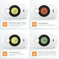 FireAngel FA3322-EUX10 Koolmonoxidemelder Incl. batterij (10 jaar) werkt op batterijen Detectie van Koolmonoxide - thumbnail