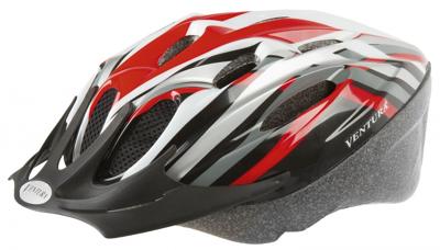 Ventura Fietshelm Rood / Zwart / Wit Maat 53 57 cm (M)