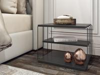 Bijzettafel LEBRON 50 cm antraciet - thumbnail