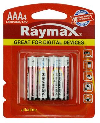 Raymax Batterij penlite mini alkaline lr03 aaa15v x4st