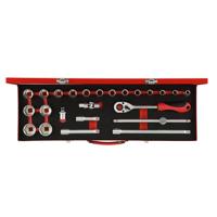 Gedore RED R69004024 3300006 Dopsleutelinzetset Metrisch 1/2 (12,5 mm) 24-delig - thumbnail