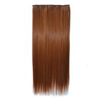 30 # Naadloze pruik met vijf clips uit één stuk Lange rechte pruik - thumbnail